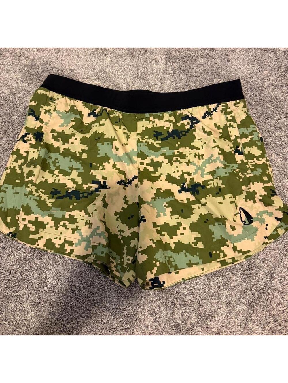 Women's Tachuntfish Multi Camo and Green Shorts